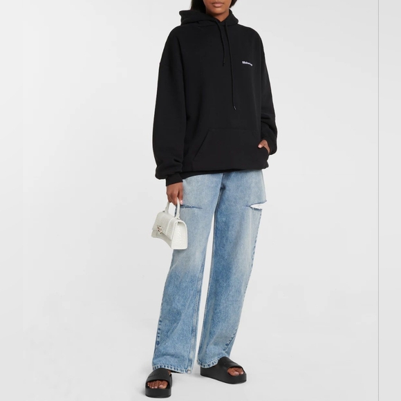 💯 New Original BALENCIAGA Logo rubber platform slides - Picture 4 of 11